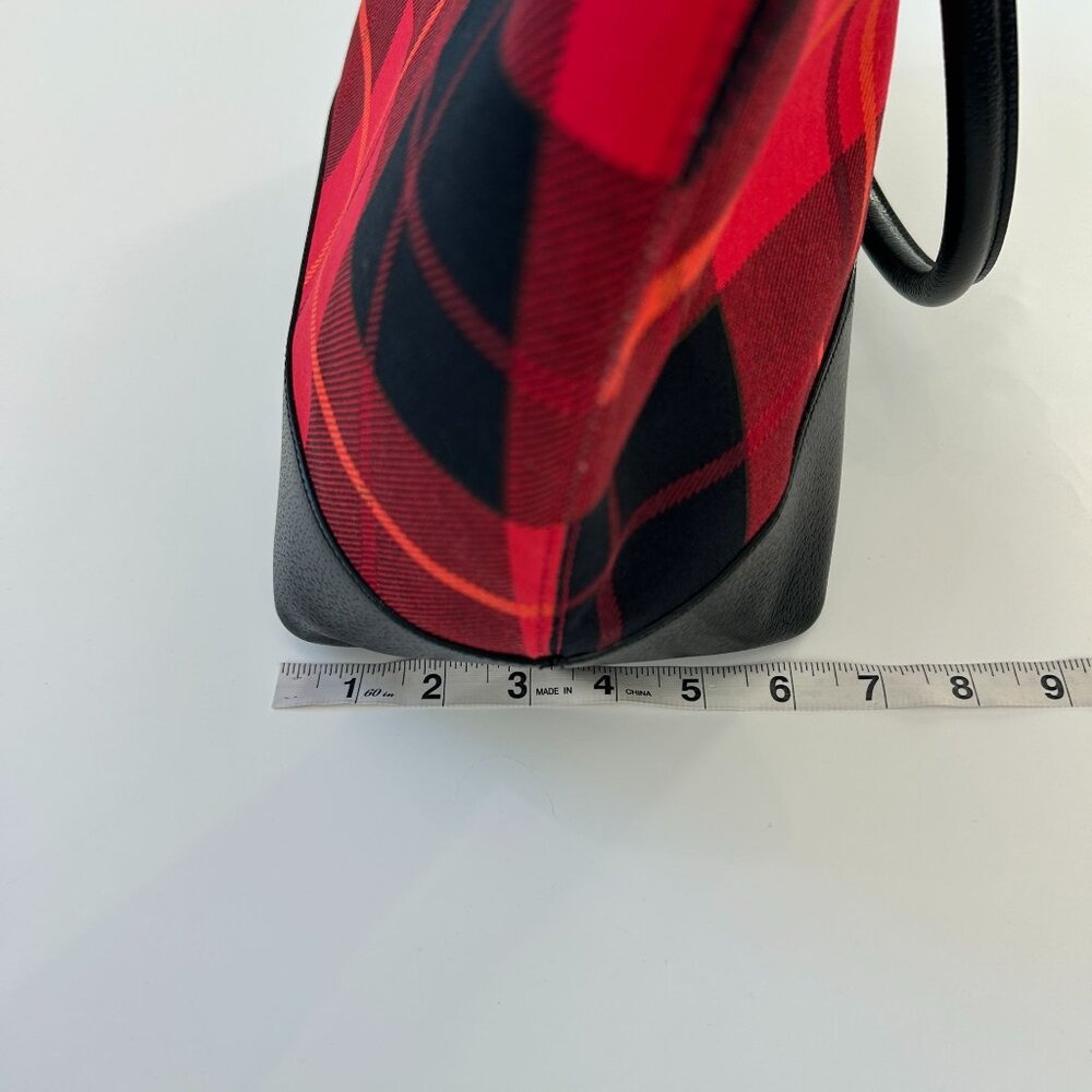 NWOT Kate Spade New York Medium Harmony Plaid Tote Bag With Black Leather Bottom - Picture 11 of 13